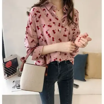 Long Sleeve Floral Red - Best Price in Singapore - Jan 2024