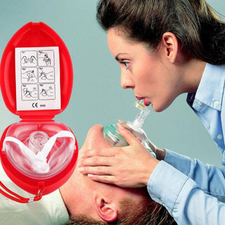 CPR Breathing Mask Oneway Valve Resuscitator for First Aid Reusable
