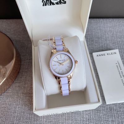 ✨ของแท้100%✨ นาฬิกาข้อมือ สีขาว Anne Klein Womens Resin Bracelet Watch AK/3212