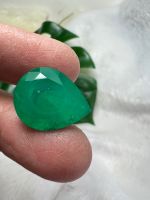 พลอย columbia โคลัมเบีย Green Doublet Emerald มรกต very fine lab made oval shape 15X18 มม mm..11 กะรัต 1เม็ด carats (พลอยสั่งเคราะเนื้อแข็ง)