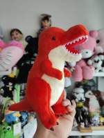 ตุ๊กตา AMUFUN Red Dinosaur Tyrannosaurus Rex 12" Amuse RARE งานสะสมงานยาก สภาพดีสวยมาก ขนนุ่มนิ่ม ป้ายห้อยลิขสิทธิ์แท้