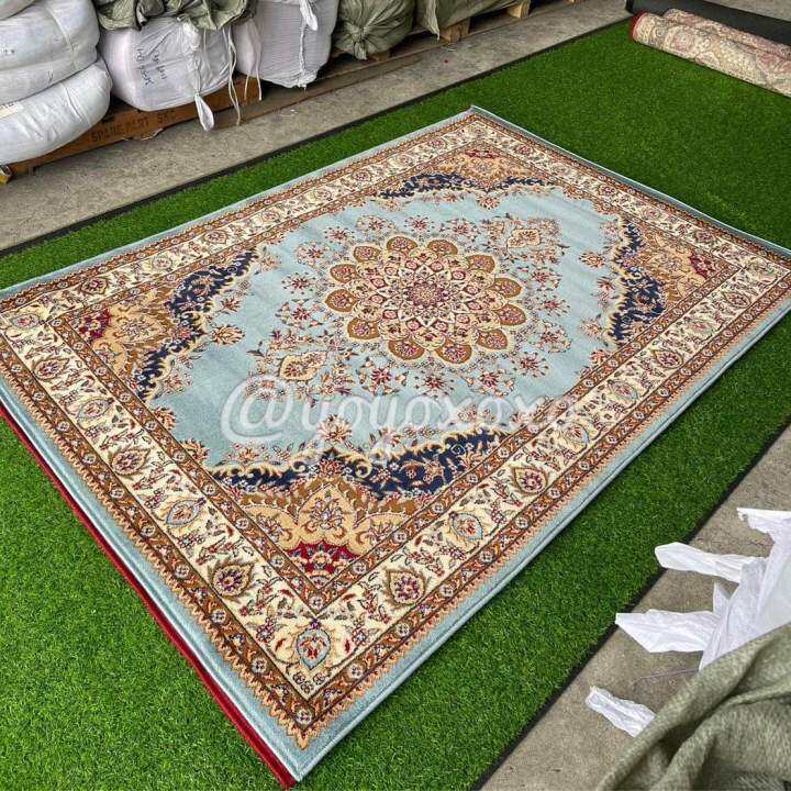 พรมทอลายหลุยส์-160x230cm-หนา-12-5มม-พรมเปอร์เซียเกรดพรีเมี่ยม-ทอแน่นขนนุ่มเย็บขอบอย่างดี-พรมปูพื้นตกแต่งบ้าน-พรมห้องพระ-ลวดลายคมชัดสวยงามเฉพาะตัว-persia-carpet