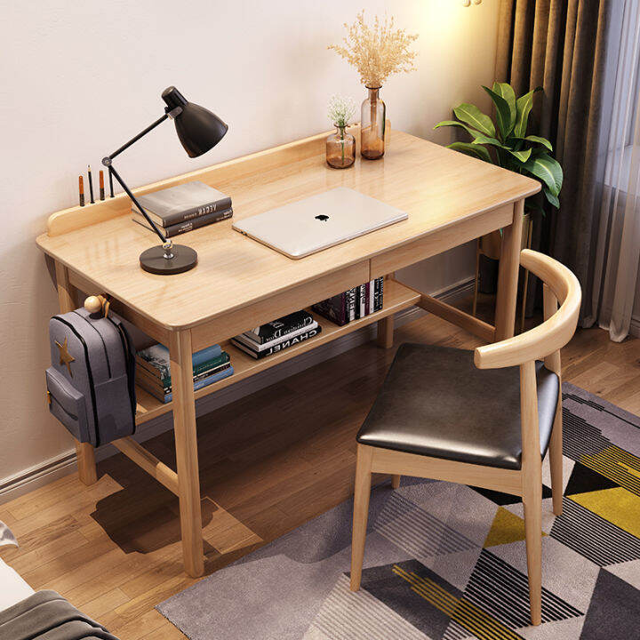 Solid Wood Desk Simple Home Children's Study Desk Middle School Student