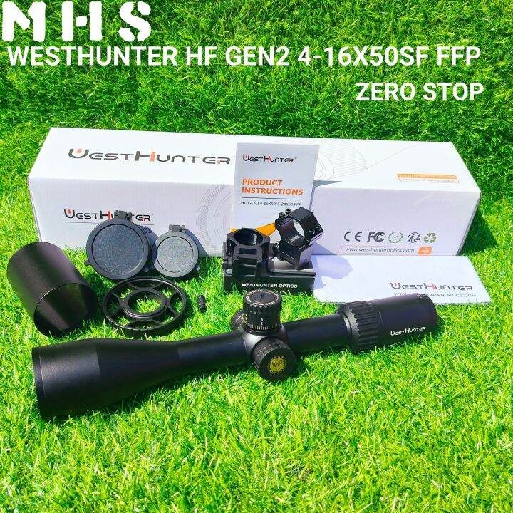 TELESCOPE WESTHUNTER HD GEN2 4-16X50 SF FFP ZERO STOP / RIFLESCOPE ...