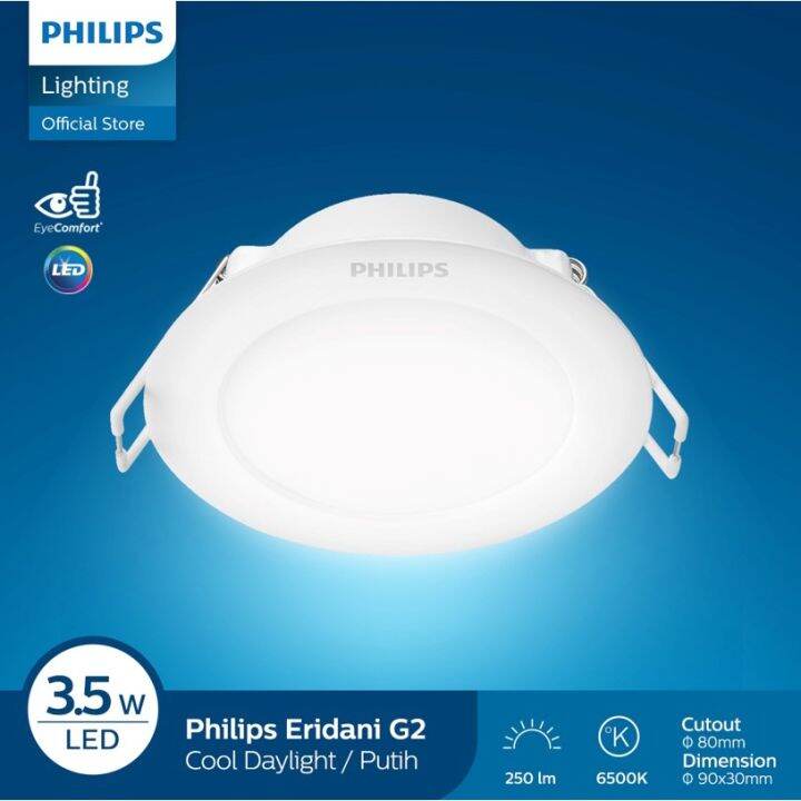 Philips Lampu LED Downlight DL190B Eridani 3.5w | Lazada Indonesia