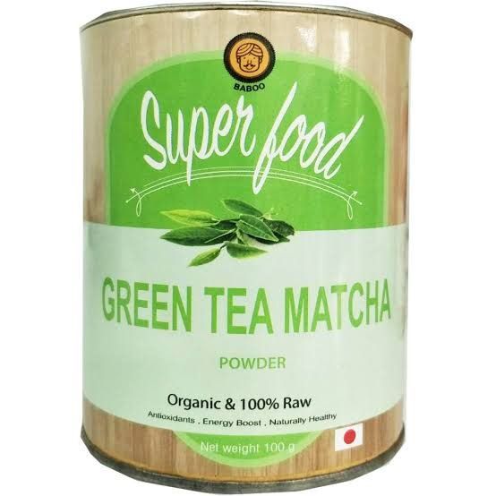 ผงชาเขียวมัทฉะ ออร์แกนิค ตราบาบู (Green Tea Matcha Powder Organic Baboo Brand) 100 g.