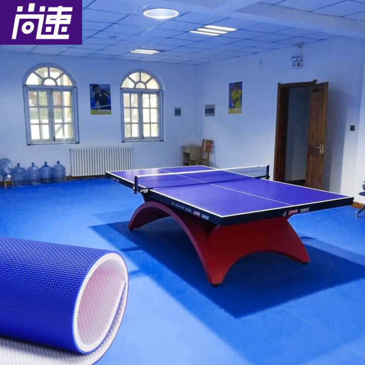 Table Tennis Court Mats Indoor Dedicated PVC Sports Floor Rubber Mat