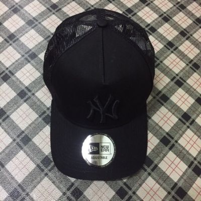 New Era All Black Trucker Cap