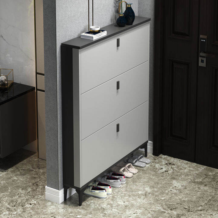 Italian Style Ultra-Thin Shoe Cabinet Home Doorway outside the Door ...