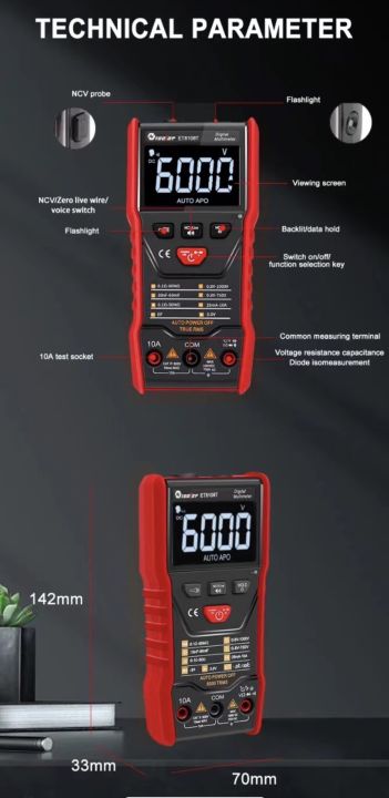 new-มัลติมิเตอร์-et8108t-มีฟังชั่นออกเสียงการอ่านค่าเป็นภาษาไทย-รับชมวีดีโอก่อนค่ะ