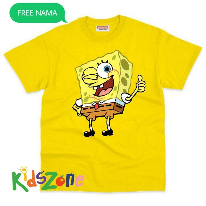 Character Spongebob Face Kaos Anak Perempuan