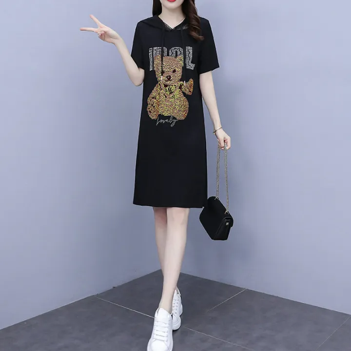 Elegant Thin Looking Extra Large plus Size Short Sleeve Dress Lazada