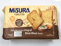 MiSURA FIBREXTRA Whole Wheat Rusks 320g ขนมปังอบกรอบมิซูร่า ขนาด 320 กรัม