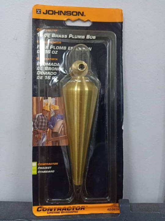 Johnson Tools Johnson brass plumb bob 16 0z.'HULOG" Lazada PH
