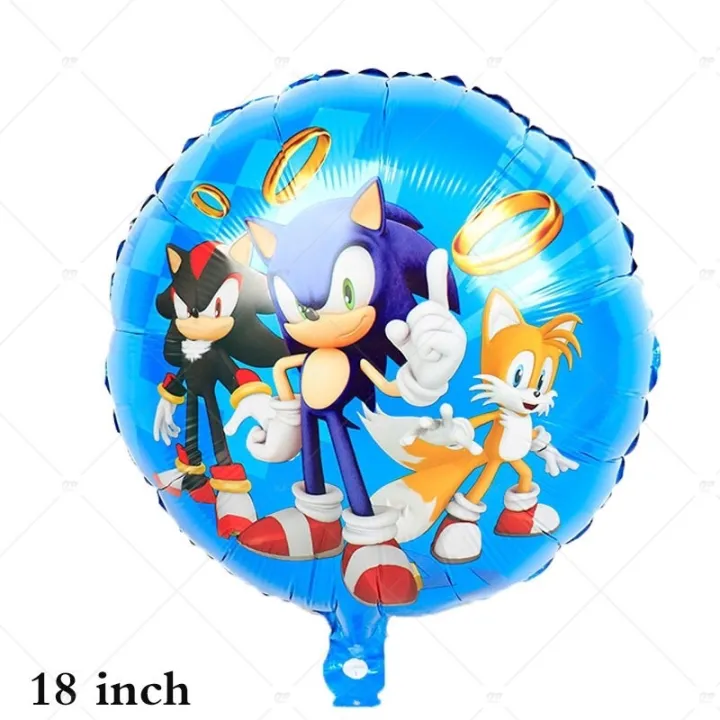 1pc Sonic the Hedgehog Foil Balloons 18-inches, Sonic's Theme Party  balloons, Sold per piece