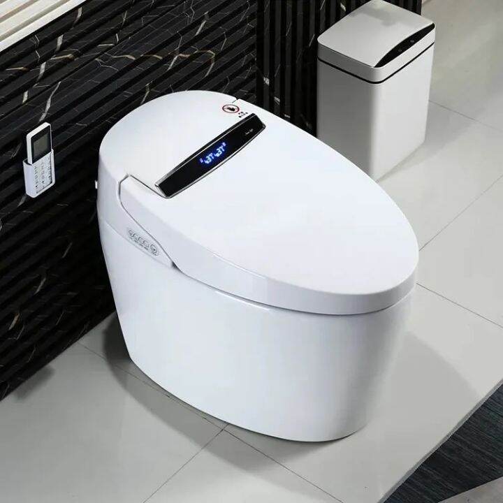ceramic toilet bowl set full set smart bidet automatic flip dual flush