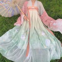 Hanfu  ชุดจีนโบราณ เสื้อคลุมแขนใหญ่ ฮั่นฝู มีขายทั้งชุด และแยกเสื้อคลุม ชุดจีนโบราณ