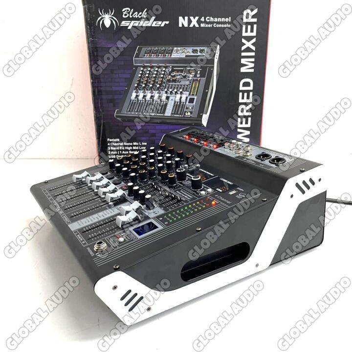 Power Mixer Black Spider NX4 4Channel Original Mixer Console