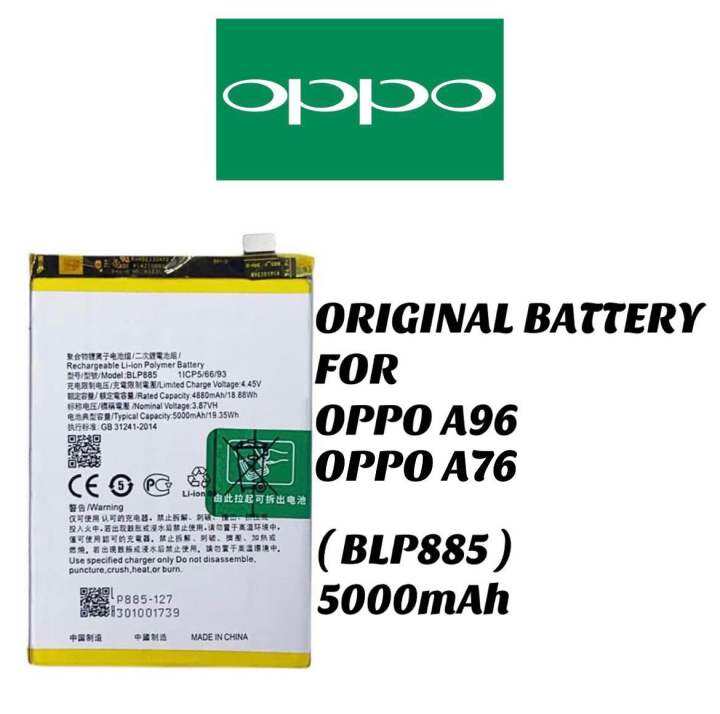 oppo a96 battery mah