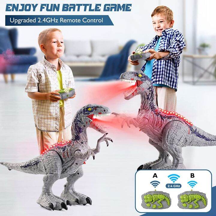 2.4GHz Remote Control Velociraptor Dinosaur Robot Toy with 360