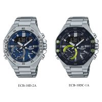 CASIO EDIFICE รุ่น ECB-10D-2A,ECB-10DB-1A สายสแตนเลสสตีล สินค้ารับประกัน1ปี