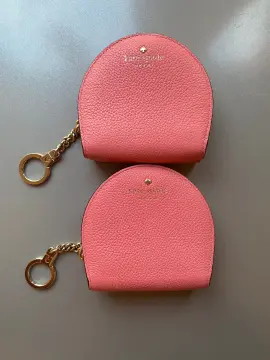 Buy Kate Spade New York Half Moon Wallet Coin Purse Key Ring Chain Black,  Small at