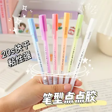 Cute Panda Dot Glue Pen Solid Glue Stick Pen Shape Quick-drying