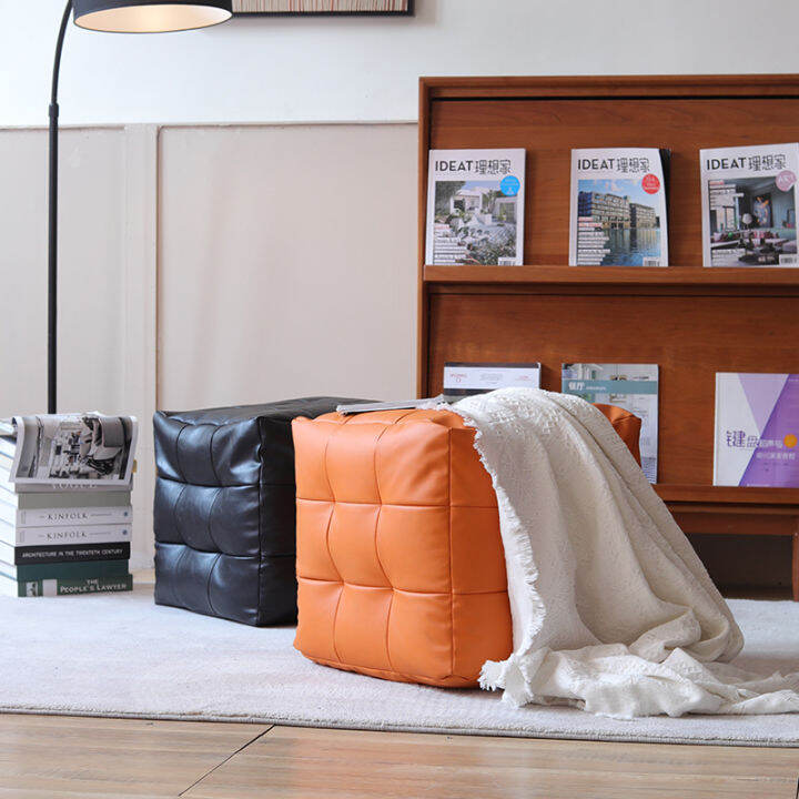 Ibasenice Plastic Low Square Stool - 1pc Square Low Stool Sofa Stool Small Coffee Table Stool Bed Stool Foot Rest Stools Toilet Stool