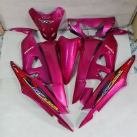 ชุดสี honda wave 100 Ubox สีชมพูล้วน ยกชุด10ชิ้น