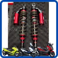 โช้คหลัง FORZA 300,350 ยาว 430 mm RCB VD-SERIES ตัวท็อป ปรับ3จุด สีแดง