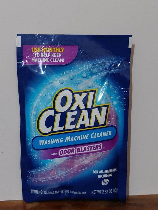 OxiClean Washing Machine Cleaner With ODOR BLASTERS, 1 Pouch 80g ...