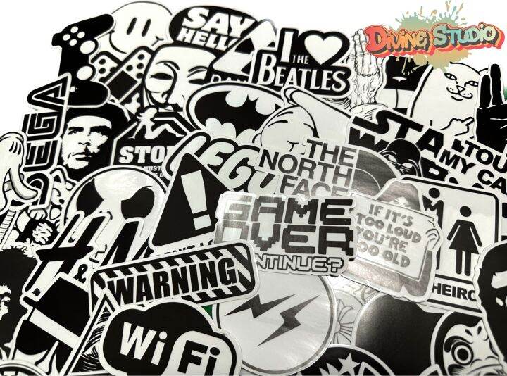 พร้อมส่ง-สติ๊กเกอร์-sticker-พื้นใส-100-ชิ้น-สติกเกอร์ตกแต่ง-กันน้ำ-sticker-transparent-100-pcs-สติ๊กเกอร์ติดกระเป๋าเดินทาง