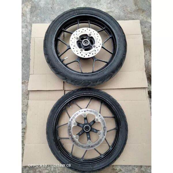 Velg Pelek Set Depan Belakang Honda Sonic Supra Gtr Original