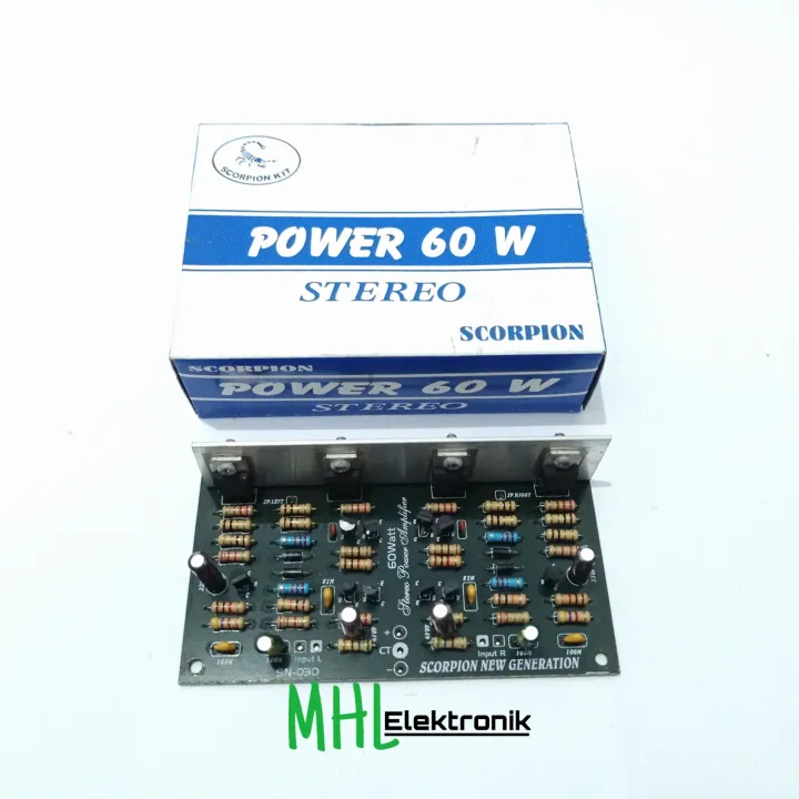 Kit Power Amplifier 60 Watt Stereo By Scorpion Lazada Indonesia