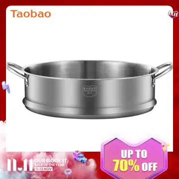 Carote Thick 304 Stainless Steel Steamer Household Steamer Steaming Rack  Small Milk Boiling Pot Steamer 18/20/24/28