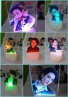 โคมไฟ LED. Ver : 2022 Got7 Nanana &amp; BTS  ระบบไฟอัตโนมัติ 7สี  ใช้ตกแต่งห้องอากาเซ่ เหมาะสำหรับแฟนคลับตัวจริง# มีบริการเก็บเงินปลายทาง