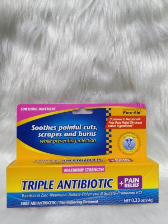 PureAid Triple Antibiotic plus pain relief Lazada PH