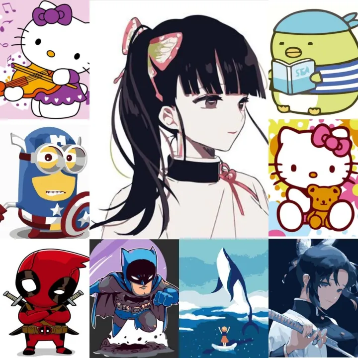 20cm x 20cm DIY painting by number Acrylic painting oil painting with