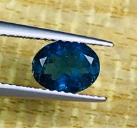 1cts ทัวร์มาลีนสีน้ำเงินธรรมชาติ 7.8x6.2x3.4mm วงรี 1cts natural blue tourmaline 7.8x6.2x3.4mm oval