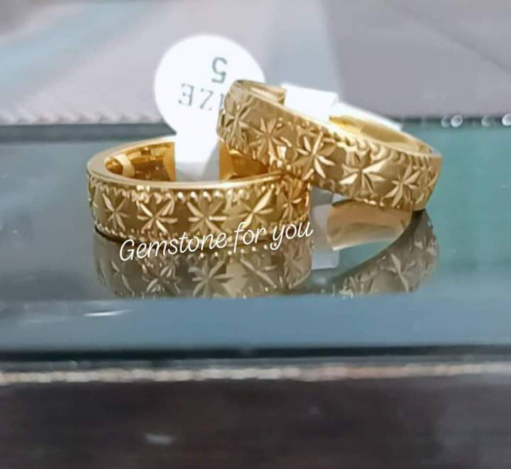 Lazada couple hot sale ring gold