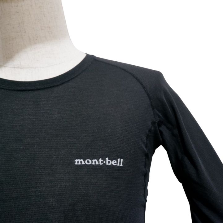 mont-bell-เสื้อแขนยาว-คอกลม-ผ้าตาข่าย-นิ่มๆ-ใส่สบาย-สีดำ