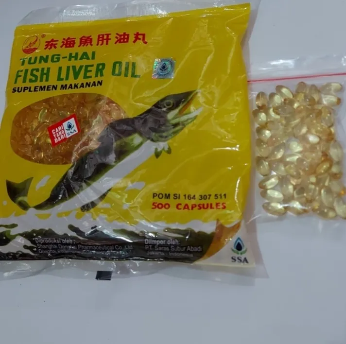 Minyak Ikan Tung Hai Per 50 Kapsul Tung Hai Fish Liver Oil Lazada
