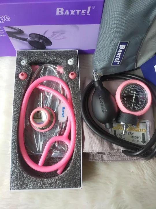 Baxtel Sphygmomanometer With Stethoscope Set Of Pink Lazada PH