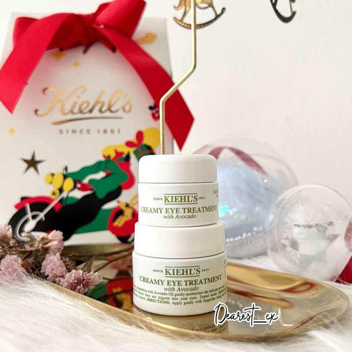 KIEHL’S Avocado Creamy Eye Cream Treatment Nourishing Moisturizer Krim Mata 牛油果滋润眼霜 7ml Travel