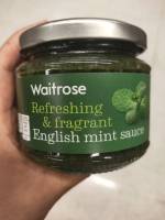 Waitrose English Mint Sauce ซอส มิ้นท์ สำหรับ สเต็ก 195 กรัม