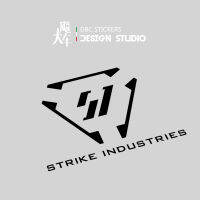 Strike Industries อุปกรณ์เสริมสำหรับกระสุนน้ำและยุทธวิธีสติกเกอร์กล่องเครื่องมือรถยนต์สติกเกอร์สะท้อนแสงกันน้ำมาตรฐานทหาร