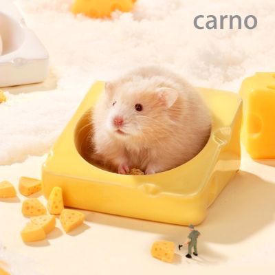 [Carno] ถ้วยอาหารชีส เซรามิกชีส ถ้วยอาหารแฮมเตอร์