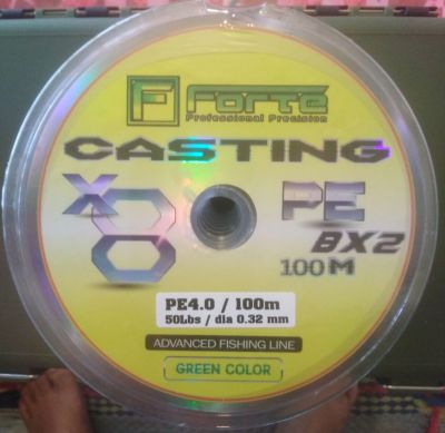 Forte​ casting​ x8​ pe4 (สายพีอีตกปลา)​