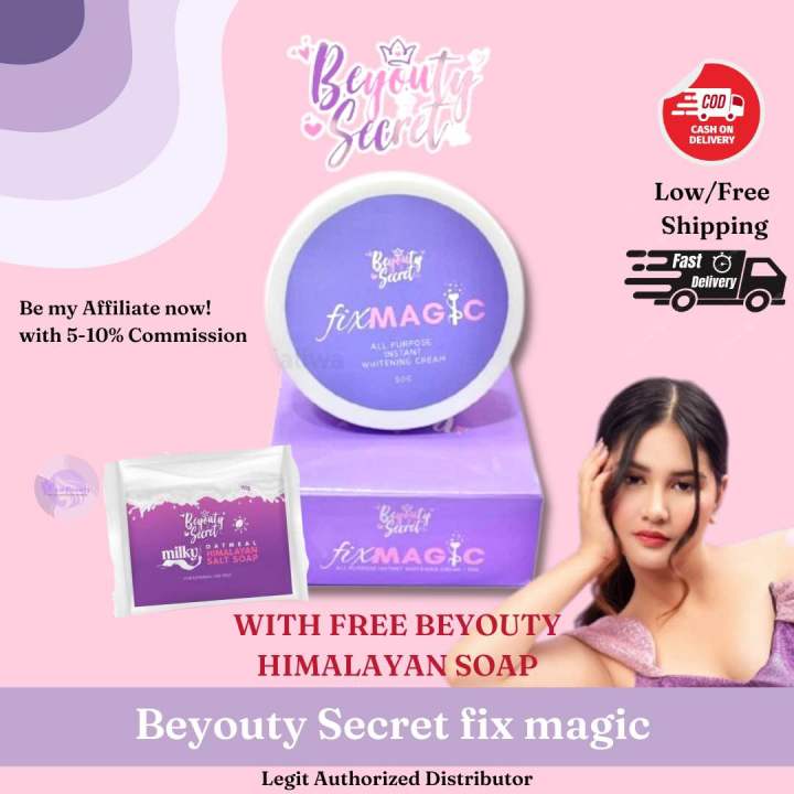 Beyouty Secret Fix Magic Whitening Exfoliating Purpose Cream with FREE ...