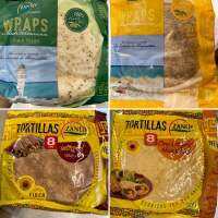 แผ่นแป้ง ตอติญ่า สำเร็จรูป ผสมธัญพืช และ เมล็ดเจีย ( ตรา ซานุย ) 240 G. Zanuy Wheat Flour Tortillas Wraps With Seeds